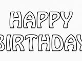 Happy Birthday Banner Clipart Black and White Happy Birthday Text Outline Free Stock Photo Public