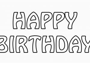 Happy Birthday Banner Clipart Black and White Happy Birthday Text Outline Free Stock Photo Public