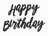 Happy Birthday Banner Clipart Black and White Party Banner Happy Birthday Script