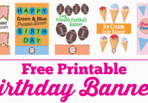 Happy Birthday Banner Clipart Editable Free Printable Birthday Banner Ideas