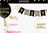 Happy Birthday Banner Creator 30th Birthday Banner 30th Birthday Decor 30th Birthday