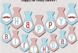 Happy Birthday Banner Creator Little Man Happy Birthday Banner Printable Instant