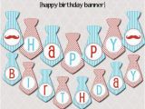 Happy Birthday Banner Creator Little Man Happy Birthday Banner Printable Instant