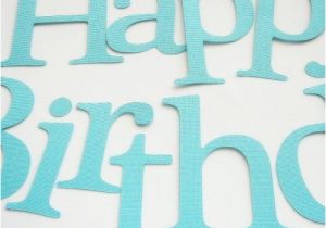 Happy Birthday Banner Cut Out Die Cut Cardstock Letters Happy Birthday Die Cut Letters