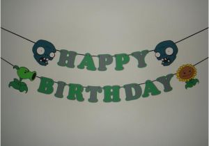 Happy Birthday Banner Cut Out Zombies Happy Birthday Party Wall Decoration Banner by