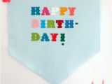 Happy Birthday Banner Diy Felt Birthday Banner Diy