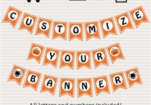 Happy Birthday Banner Diy Printable Items Similar to Diy Halloween Printable Banner