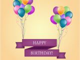 Happy Birthday Banner Download Free Happy Birthday Banner with Balloons Vector Free Download