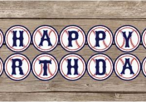 Happy Birthday Banner Download Free Instant Download Baseball Happy Birthday Banner by