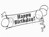 Happy Birthday Banner Drawing Happy Birthday Banner Clipart Royalty Free Gif Wmf