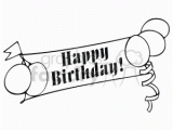 Happy Birthday Banner Drawing Royalty Free Happy Birthday Banner 142676 Vector Clip Art