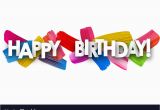 Happy Birthday Banner Edit Photo Happy Birthday Banner with Brush Strokes Vector Image