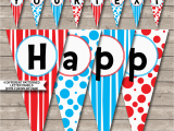 Happy Birthday Banner Editable Dr Seuss Party Banner Template Birthday Banner