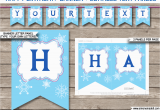 Happy Birthday Banner Editable Frozen Party Banner Template Birthday Banner Editable