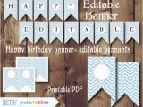 Happy Birthday Banner Editable Items Similar to Chevron Banner Editable Pennants Happy
