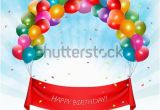 Happy Birthday Banner Editor Happy Birthday Banner Background Vector Stock Vector