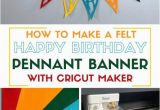 Happy Birthday Banner Editor How to Make A Felt Happy Birthday Pennant Banner with