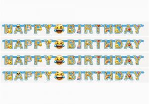 Happy Birthday Banner Emoji Emoji Icon Happy Birthday Paper Letter Banner Buy Online