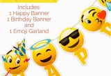 Happy Birthday Banner Emoji Happy Birthday Banner Emoji with Garland Strip Rebatekey