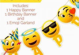 Happy Birthday Banner Emoji Happy Birthday Banner Emoji with Garland Strip Rebatekey