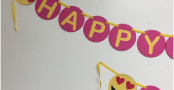 Happy Birthday Banner Emoji Justice Emoji Birthday Party Invitation Printable Digital
