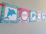 Happy Birthday Banner English Bright Dolphin Happy Birthday Word Banner Square Banner