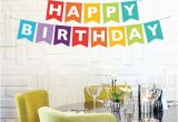 Happy Birthday Banner English Instant Download Happy Birthday Banner Rainbow Birthday