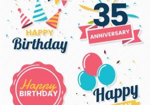 Happy Birthday Banner Eps Happy Birthday Vector Logo for Banner Vector Premium