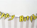 Happy Birthday Banner Font Birthday Banner Potter Party Pinterest Harry Potter