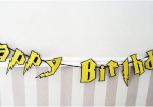 Happy Birthday Banner Font Birthday Banner Potter Party Pinterest Harry Potter