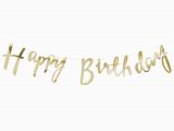 Happy Birthday Banner Font Gold Script Font Happy Birthday Banner Bunting Misty