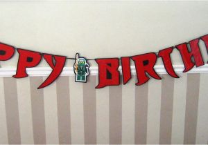 Happy Birthday Banner Font Ninja Font Happy Birthday Banner Giant Size by Devany On Etsy