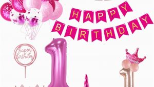Happy Birthday Banner for 1 Year Old Weigao First Birthday Banner Garlands One Year Old First