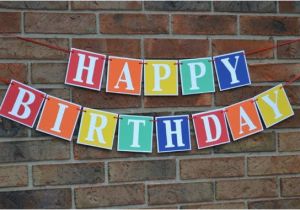 Happy Birthday Banner for Adults Birthday Banner Happy Birthday Happy Birthday