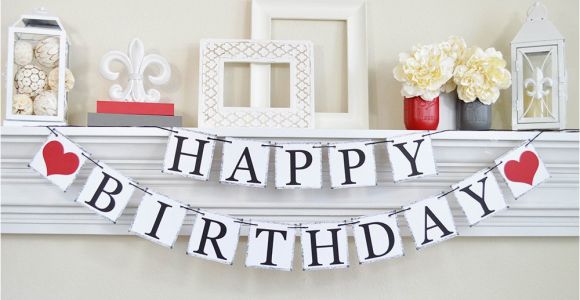 Happy Birthday Banner for Adults Happy Birthday Banner Birthday Sign Adult Birthday Banner