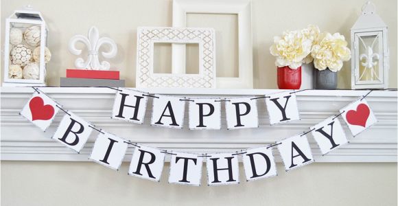 Happy Birthday Banner for Adults Happy Birthday Banner Birthday Sign Adult Birthday Banner