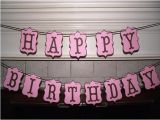 Happy Birthday Banner for Adults Happy Birthday Banner Modern Banner Pink by