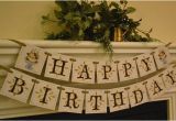 Happy Birthday Banner for Adults Items Similar to Happy Birthday Banner Garland for Adults