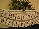 Happy Birthday Banner for Adults Items Similar to Happy Birthday Banner Garland for Adults