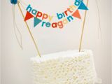 Happy Birthday Banner for Cake Birthday Cake Banner Birthday Cake topper by Pipsqueakandbean