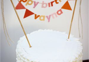 Happy Birthday Banner for Cake Birthday Cake Banner Birthday Cake topper Happy Birthday