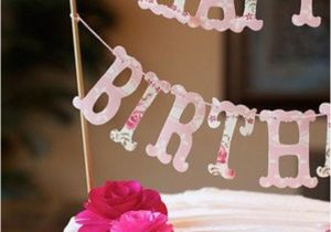 Happy Birthday Banner for Cake Cake Banner Happy Birthday for Bella