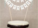 Happy Birthday Banner for Cake Happy Birthday Cake Banner by Lingeringdaydreams On Etsy