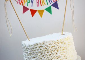 Happy Birthday Banner for Cake Personalized Cake Banner Birthday Cake Banner Custom Cake