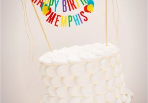 Happy Birthday Banner for Cake Personalized Cake Banner Happy Birthday Cake Banner Custom