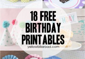 Happy Birthday Banner for Cake Printable 37 Birthday Printables Cakes and A Giveaway