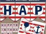 Happy Birthday Banner Free Printable Boy Items Similar to Birthday Banner Printable Happy