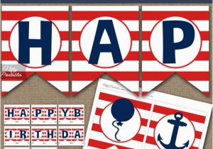 Happy Birthday Banner Free Printable Boy Items Similar to Birthday Banner Printable Happy