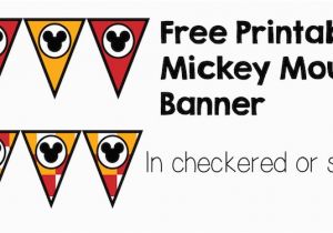 Happy Birthday Banner Free Printable Mickey Mouse Mickey Mouse Banner Free Printable Paper Trail Design