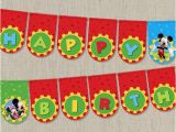 Happy Birthday Banner Free Printable Mickey Mouse Mickey Mouse Clubhouse Birthday Banner Disney Mickey